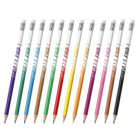 Карандаши цветные стираемые с ластиком BIC "Kids Evolution Illusion", 12 ЦВЕТОВ, европодвес, 987868 Карандаши цветные стираемые с ластиком BIC "Kids Evolution Illusion", 12 ЦВЕТОВ, европодвес, 987868