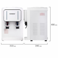Кулер для воды SONNEN TSE-02W, настольный, НАГРЕВ/ОХЛАЖДЕНИЕ ЭЛЕКТРОННОЕ, 2 крана, белый, 456173 Кулер для воды SONNEN TSE-02W, настольный, НАГРЕВ/ОХЛАЖДЕНИЕ ЭЛЕКТРОННОЕ, 2 крана, белый, 456173