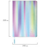 Блокнот А5 (143x210 мм), BRAUBERG VISTA "Gradient", под кожу, гибкий, срез фольга, 80 л., 112083
