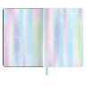 Блокнот А5 (143x210 мм), BRAUBERG VISTA "Gradient", под кожу, гибкий, срез фольга, 80 л., 112083