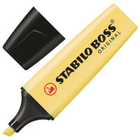 Текстмаркер STABILO "Boss Pastel", ВАНИЛЬНЫЙ, скошенный наконечник 2-5 мм, 70/144