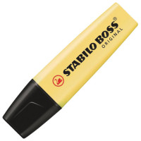 Текстмаркер STABILO "Boss Pastel", ВАНИЛЬНЫЙ, скошенный наконечник 2-5 мм, 70/144