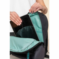 Рюкзак GRIZZLY школьный, укрепленная спинка, 1 отделение, д/дев.,BLACK/MINT,37,5х24х12см,RXL-327-3/2 Рюкзак GRIZZLY школьный, укрепленная спинка, 1 отделение, д/дев.,BLACK/MINT,37,5х24х12см,RXL-327-3/2