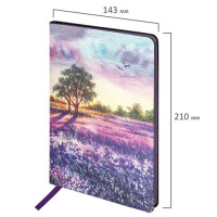 Блокнот А5 (143x210 мм), BRAUBERG VISTA "Violet", под кожу, гибкий, 80 л., 112074 Блокнот А5 (143x210 мм), BRAUBERG VISTA "Violet", под кожу, гибкий, 80 л., 112074