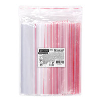 Пакеты ZIP LOCK "зиплок" ОЧЕНЬ ПРОЧНЫЕ, комплект 100 шт., 15x20 см, ПВД, 80 мкм, BRAUBERG EXTRA, 608177