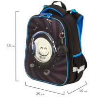 Ранец BRAUBERG PREMIUM, 2 отделения, с брелком, "Moon", СВЕТЯЩИЙСЯ, 38х29х16 см, 229905 Ранец BRAUBERG PREMIUM, 2 отделения, с брелком, "Moon", СВЕТЯЩИЙСЯ, 38х29х16 см, 229905