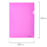 Папка-уголок ERICH KRAUSE "Glossy Neon", ассорти, 0,18 мм, 50159