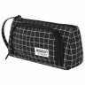 Пенал-косметичка BRAUBERG с ручкой, 1 откидная планка, полиэстер, 22x10х8 см, "Checkered black", 271559 Пенал-косметичка BRAUBERG с ручкой, 1 откидная планка, полиэстер, 22x10х8 см, "Checkered black", 271559