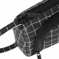 Пенал-косметичка BRAUBERG с ручкой, 1 откидная планка, полиэстер, 22x10х8 см, "Checkered black", 271559 Пенал-косметичка BRAUBERG с ручкой, 1 откидная планка, полиэстер, 22x10х8 см, "Checkered black", 271559
