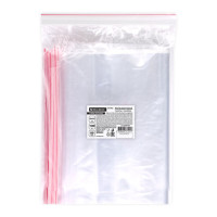 Пакеты ZIP LOCK "зиплок" ОЧЕНЬ ПРОЧНЫЕ, комплект 100 шт., 20x25 см, ПВД, 80 мкм, BRAUBERG EXTRA, 608178
