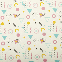 Бумага упаковочная мелованная "Terrazzo&Memphis", 70х100 см, 10 дизайнов ассорти, ЗОЛОТАЯ СКАЗКА, 592054