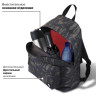 Рюкзак BRAUBERG СИТИ-ФОРМАТ универсальный, "Black camouflage", черный, 41х32х14 см, 225367 Рюкзак BRAUBERG СИТИ-ФОРМАТ универсальный, "Black camouflage", черный, 41х32х14 см, 225367