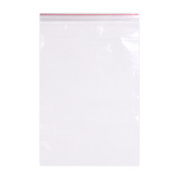 Пакеты ZIP LOCK "зиплок" ОЧЕНЬ ПРОЧНЫЕ, комплект 100 шт., 20x30 см, ПВД, 80 мкм, BRAUBERG EXTRA, 608179