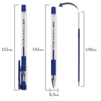 Ручка шариковая с грипом BRAUBERG "X-Writer", СИНЯЯ, узел 0,7 мм, линия письма 0,35 мм, 142403 Ручка шариковая с грипом BRAUBERG "X-Writer", СИНЯЯ, узел 0,7 мм, линия письма 0,35 мм, 142403