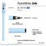 Ручка шариковая BRUNO VISCONTI "PointWrite", СИНЯЯ, "Zefir", корпус ассорти, узел 0,38 мм, линия письма 0,3 мм, 20-0253