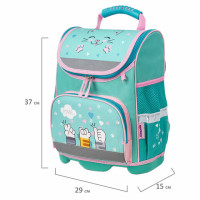 Ранец ЮНЛАНДИЯ WISE, 1 отделение, 3 кармана, устойчивое дно, "Soft paws", 37х29х15 см, 229946 Ранец ЮНЛАНДИЯ WISE, 1 отделение, 3 кармана, устойчивое дно, "Soft paws", 37х29х15 см, 229946