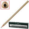 Карандаш чернографитный FABER-CASTELL, 1 шт., "Sparkle Metallic", B, трехгранный, без резинки, корпус золотой с блестками, 118337
