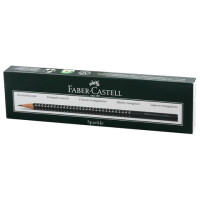 Карандаш чернографитный FABER-CASTELL, 1 шт., "Sparkle Metallic", B, трехгранный, без резинки, корпус золотой с блестками, 118337