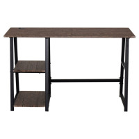 Стол на металлокаркасе BRABIX "LOFT CD-006", 1200х500х730 мм, 2 полки, цвет морёный дуб, 641224 Стол на металлокаркасе BRABIX "LOFT CD-006", 1200х500х730 мм, 2 полки, цвет морёный дуб, 641224