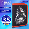 Пенал BRAUBERG, 1 отделение, 2 откидные планки, полиэстер, 21х14 см, "Ninja", 270313 Пенал BRAUBERG, 1 отделение, 2 откидные планки, полиэстер, 21х14 см, "Ninja", 270313
