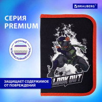 Пенал BRAUBERG, 1 отделение, 2 откидные планки, полиэстер, 21х14 см, "Ninja", 270313 Пенал BRAUBERG, 1 отделение, 2 откидные планки, полиэстер, 21х14 см, "Ninja", 270313