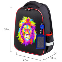 Ранец BRAUBERG FIT, 2 отделения, "Colorful lion", 38х27х14 см, 270618 Ранец BRAUBERG FIT, 2 отделения, "Colorful lion", 38х27х14 см, 270618