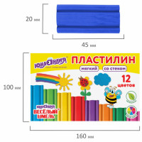 Пластилин мягкий ЮНЛАНДИЯ "ВЕСЕЛЫЙ ШМЕЛЬ", 12 цветов, 180 г, СО СТЕКОМ, 106672 Пластилин мягкий ЮНЛАНДИЯ "ВЕСЕЛЫЙ ШМЕЛЬ", 12 цветов, 180 г, СО СТЕКОМ, 106672