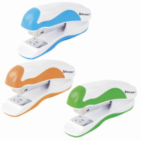 Степлер №24/6, 26/6 BRAUBERG "JET PRO", до 20 листов, эргономичный, ассорти, 228586