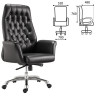 Кресло офисное BRABIX PREMIUM "Legacy EX-750", синхромеханизм, алюминий, экокожа, черное, 532492