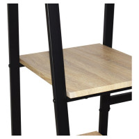 Стол на металлокаркасе BRABIX "LOFT CD-006",1200х500х730 мм,, 2 полки, цвет дуб натуральный, 641226