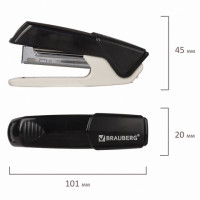 Степлер №10 BRAUBERG "ADVANCED", до 15 листов, с антистеплером, черный, 228746 Степлер №10 BRAUBERG "ADVANCED", до 15 листов, с антистеплером, черный, 228746