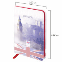 Блокнот МАЛЫЙ ФОРМАТ (100х150 мм) А6, BRAUBERG VISTA "London", под кожу, твердый, 80 л., 112092 Блокнот МАЛЫЙ ФОРМАТ (100х150 мм) А6, BRAUBERG VISTA "London", под кожу, твердый, 80 л., 112092