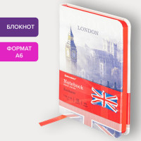 Блокнот МАЛЫЙ ФОРМАТ (100х150 мм) А6, BRAUBERG VISTA "London", под кожу, твердый, 80 л., 112092 Блокнот МАЛЫЙ ФОРМАТ (100х150 мм) А6, BRAUBERG VISTA "London", под кожу, твердый, 80 л., 112092