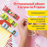 Клей-карандаш "Зверята: кошка, мышка, хрюшка", 9 г, фигурный колпачок, 3 шт./блистер, BRAUBERG KIDS, 271141