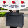 Папка-портфель пластиковая BRAUBERG А4+ (390х320х120 мм), 4 отделения, фактура под дерево, черная, 221391 Папка-портфель пластиковая BRAUBERG А4+ (390х320х120 мм), 4 отделения, фактура под дерево, черная, 221391