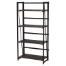 Стеллаж на металлокаркасе "BRABIX LOFT SH-001", 600х300х1250 мм, складной, цвет морёный дуб, 641228