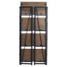 Стеллаж на металлокаркасе "BRABIX LOFT SH-001", 600х300х1250 мм, складной, цвет морёный дуб, 641228
