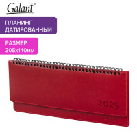 Планинг датированный 2025 305х140 мм GALANT "Ritter", под кожу, красный, 115706 Планинг датированный 2025 305х140 мм GALANT "Ritter", под кожу, красный, 115706