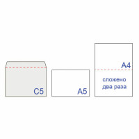 Конверты С5 (162х229 мм), отрывная лента, внутренняя запечатка, 80 г/м2, КОМПЛЕКТ 100 шт., BRAUBERG, 112187