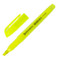 Текстовыделитель BRAUBERG "Vivid", ЖЕЛТЫЙ, круглый корпус, линия 1-3 мм, 151228 Текстовыделитель BRAUBERG "Vivid", ЖЕЛТЫЙ, круглый корпус, линия 1-3 мм, 151228