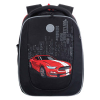 Ранец GRIZZLY анатомическая спинка, с бейджем, для мальчиков, "RED CAR", 36х29х18 см, RAf-293-1/2 Ранец GRIZZLY анатомическая спинка, с бейджем, для мальчиков, "RED CAR", 36х29х18 см, RAf-293-1/2