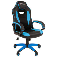 Кресло компьютерное BRABIX "Blaze GM-162", TW/экокожа, черное/голубое, 532578, 7083506 Кресло компьютерное BRABIX "Blaze GM-162", TW/экокожа, черное/голубое, 532578, 7083506