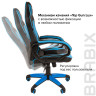 Кресло компьютерное BRABIX "Blaze GM-162", TW/экокожа, черное/голубое, 532578, 7083506 Кресло компьютерное BRABIX "Blaze GM-162", TW/экокожа, черное/голубое, 532578, 7083506
