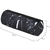 Пенал-тубус BRAUBERG, с эффектом Soft Touch, мягкий, "Black marble", 22х8 см, 271569 Пенал-тубус BRAUBERG, с эффектом Soft Touch, мягкий, "Black marble", 22х8 см, 271569