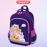 Рюкзак ПИФАГОР SCHOOL, 1 отделение, 3 кармана, "Cat greetings", 38x28х14 см, 272087
