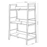 Стеллаж на металлокаркасе BRABIX "LOFT SH-002", 600х350х845 мм, цвет дуб антик, 641232 Стеллаж на металлокаркасе BRABIX "LOFT SH-002", 600х350х845 мм, цвет дуб антик, 641232