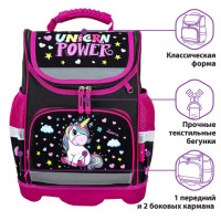 Ранец ЮНЛАНДИЯ WISE для начальной школы, "Magic unicorn", 37x29х15 см, 270584 Ранец ЮНЛАНДИЯ WISE для начальной школы, "Magic unicorn", 37x29х15 см, 270584