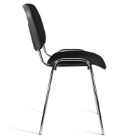 Стул STAFF "Iso Lite CF-008", хром, кожзам черный (Z-11), 532567 Стул STAFF "Iso Lite CF-008", хром, кожзам черный (Z-11), 532567