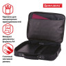 Сумка-портфель BRAUBERG с отделением для ноутбука 13-14", "Profi", откидная крышка, черная, 37х28х7 см, 240440