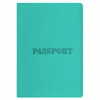 Обложка для паспорта, мягкий полиуретан, "PASSPORT", цвет "тиффани", STAFF, 238404 Обложка для паспорта, мягкий полиуретан, "PASSPORT", цвет "тиффани", STAFF, 238404